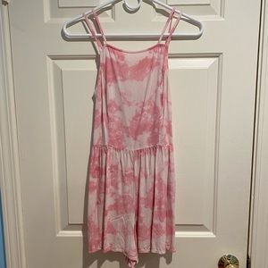 Pink Tie-dye Hollister Romper